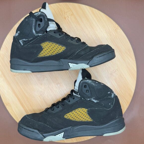 Nike Air Jordan 5 Retro (2006) Black Metallic (PS) Size 2.5Y - Picture 5 of 11